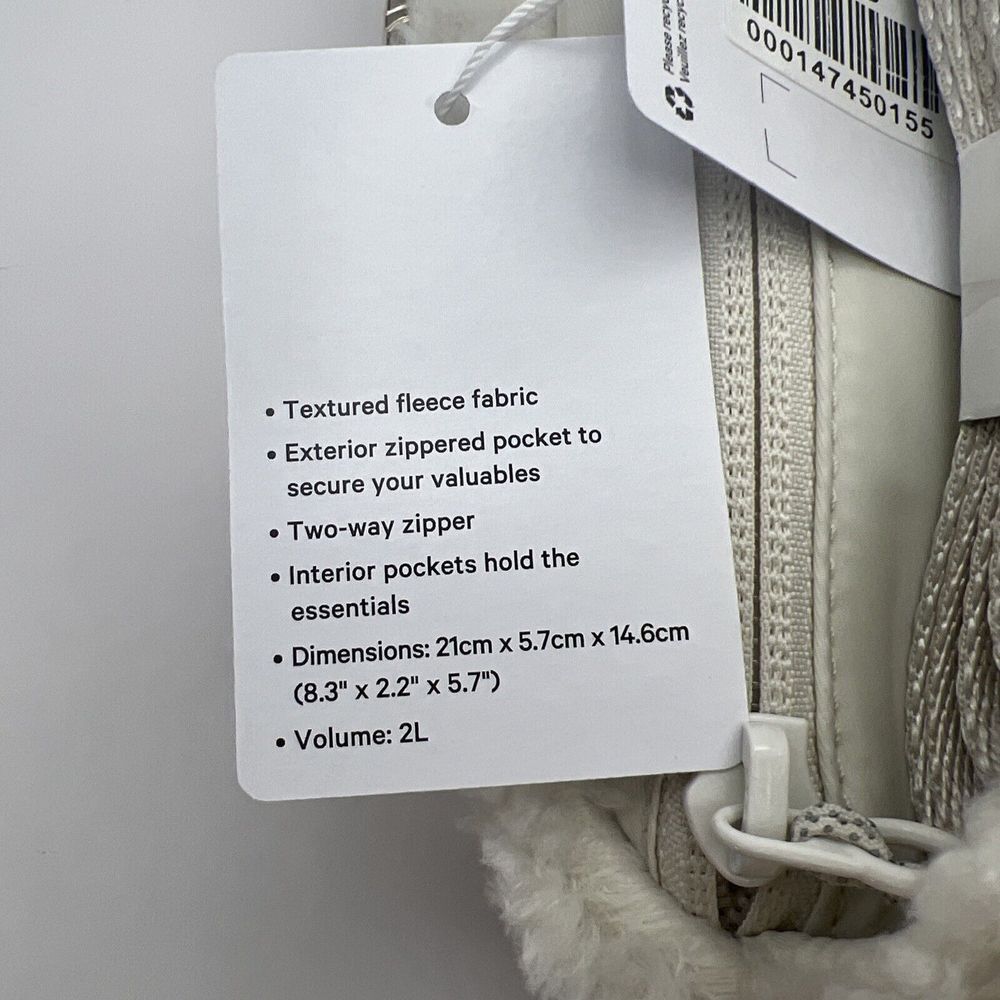 Lululemon Everywhere Fleece Belt Bag - Natural Ivory/Trench 2L New w/tag - Picture 6 of 12
